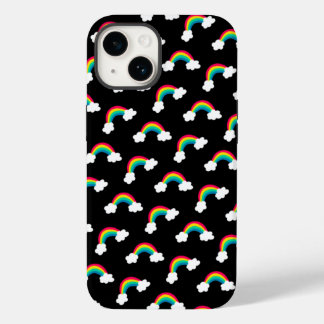 Coque Pour iPhone 14 Bandana, Motif des Rainbows de couleur mignonne