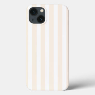 Case-Mate iPhone Case Bande de bonbons beige et blanc Coque-Mate iPhone 