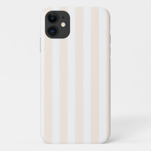 Case-Mate iPhone Case Bande de bonbons beige et blanche