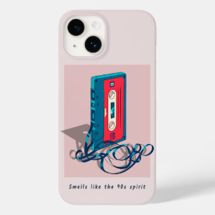Coque Pour iPhone 14 Bande de cassette vintage des années 90