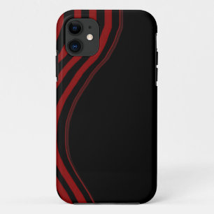 Etui iPhone Case-Mate bande incurvée noire et rouge couverture iphone