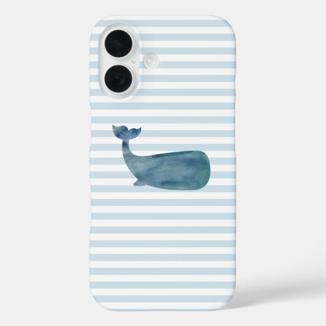 Coques Case-Mate iPhone Bande nautique de baleine (Verso)