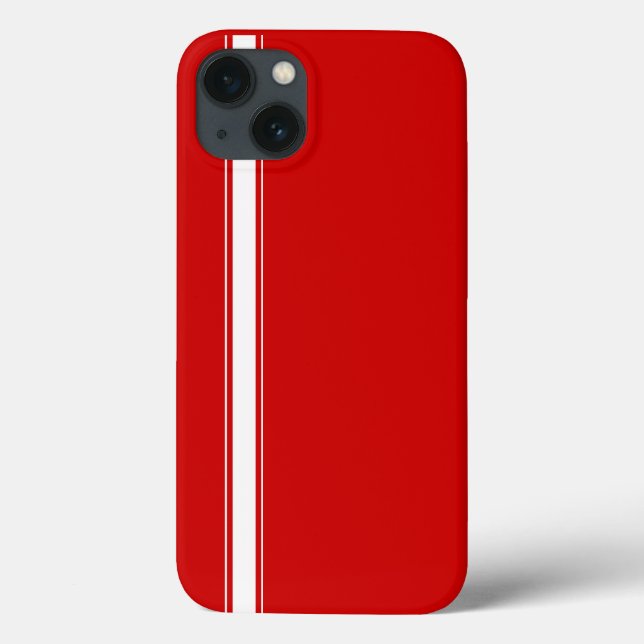 Coques Case-Mate iPhone Bande Red Racing (Verso)