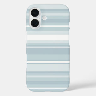 Coques iPhone 16 Bandes bleu glace