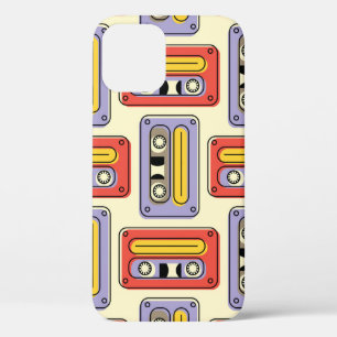 Case-Mate iPhone Case Bandes cassettes rétro : motif sans soudure.