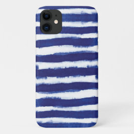 Case-Mate iPhone Case Bandes d'aquarelle bleu marine