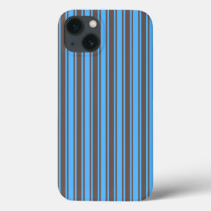 Case-Mate iPhone Case Bandes de bonbons Brown et bleues Coque-coque ipho