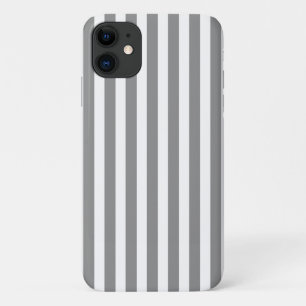 Case-Mate iPhone Case Bandes de bonbons grises et blanches