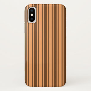 Case-Mate iPhone Case Bandes de bonbons marron rétro des années 1970