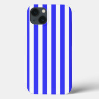 Bandes de bonbons royales bleu et blanc Coque-Mate