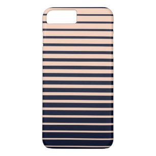 Case-Mate iPhone Case Bandes de monogrammes noires et roses