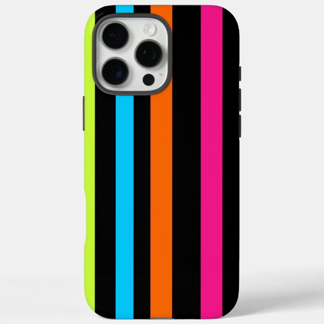 Coques Case-Mate iPhone Bandes de néon (Verso)