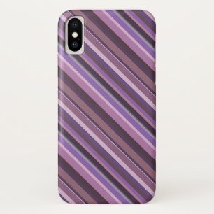 Coques Pour iPhone Bandes diagonales mauves