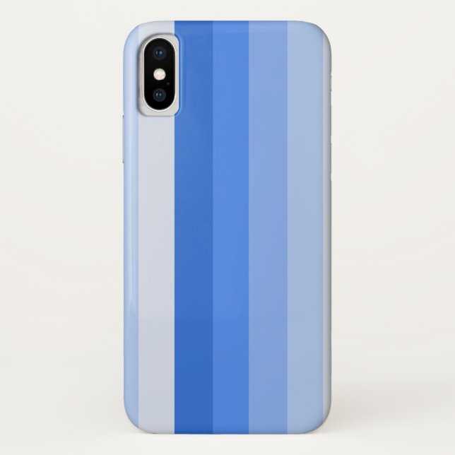 Coques Case-Mate iPhone Bandes d'ombre bleues (Dos)
