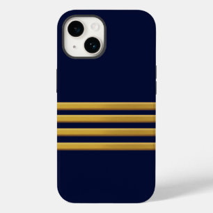Coque Pour iPhone 14 Bandes d'or du capitaine