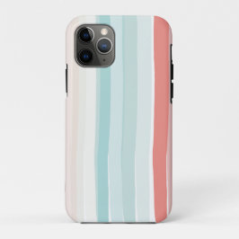 Case-Mate iPhone Case Bandes estivales en corail et turquoise