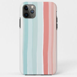 Case-Mate iPhone Case Bandes estivales en corail et turquoise
