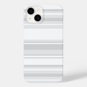 Coque Pour iPhone 14 Bandes gris clair