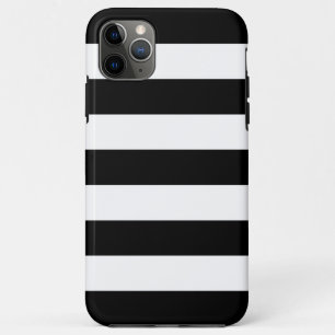 Etui iPhone Case-Mate Bandes Horizontales Noires Et Blanches