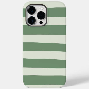 Coque Pour Pour iPhone 14 Pro Max Bandes inégales - Vert