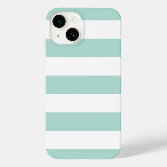 Coques Case-Mate iPhone Bandes larges de la menthe (Verso)