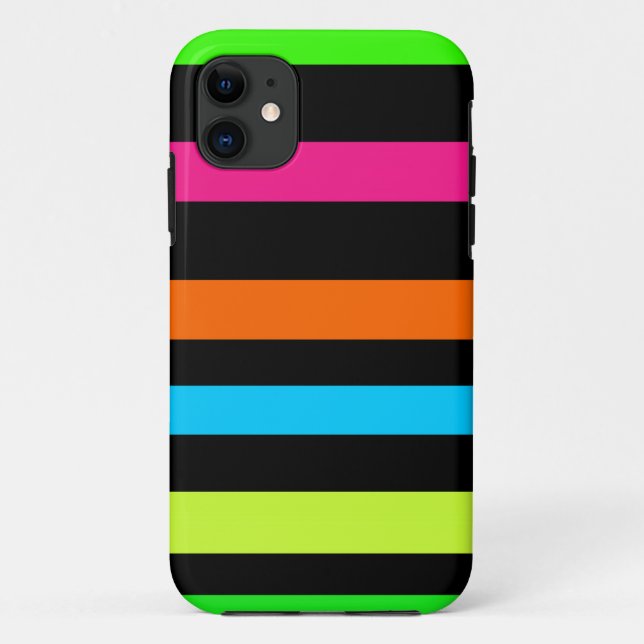 Coques Case-Mate iPhone Bandes néon (Dos)