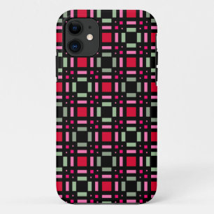 Case-Mate iPhone Case Bandes rouges rouges rouges vertes géométriques