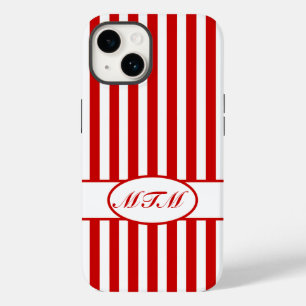 Coques Pour iPhone Bandes rousses automnales avec monogramme