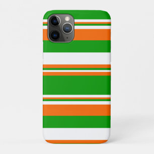 Case-Mate iPhone Case Bandes vertes, blanches et orange