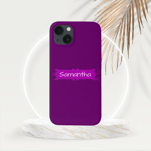 Case-Mate iPhone Case Bannière Centre Purple Personnalisée