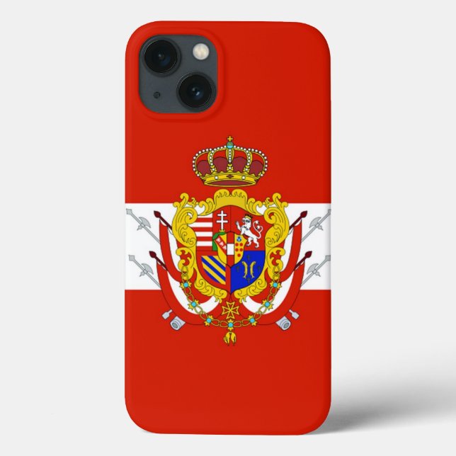 Coques Case-Mate iPhone Bannière Grand-Duché de Toscane (Verso)