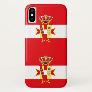 Coque Case-Mate Pour iPhone Bannière rouge blanc Grand-Duché de Toscane