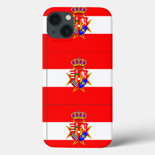 iPhone 13 Case Bannière rouge blanc Grand-Duché de Toscane