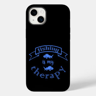 Coque Pour iPhone 14 Plus Bannière ruban La pêche est ma thérapie