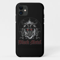 Baphomet Pentagramme Métal Noir