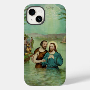 Coque Pour iPhone 14 Baptême de Jésus-Christ