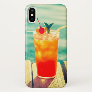 Case-Mate iPhone Case Bar de piscine à coucher de soleil rétro