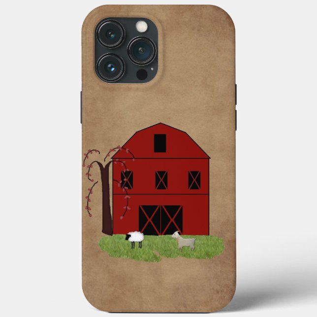Coques Case-Mate iPhone Barne rouge (Verso)