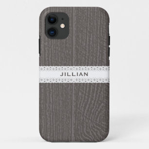 Coque Case-Mate Pour iPhone Barnwood et cas de l'iPhone inspiré par dentelle 