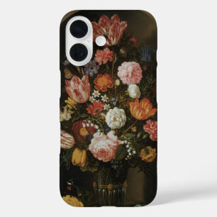 Coques iPhone 16 Baroque vintage, pièce de fleurs de Bosschaert, Aî