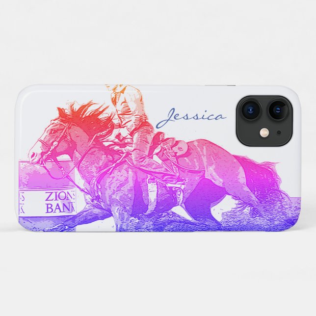 Coques Case-Mate iPhone Barrel Racer II (arc-en-ciel) (Dos (Horizontal))