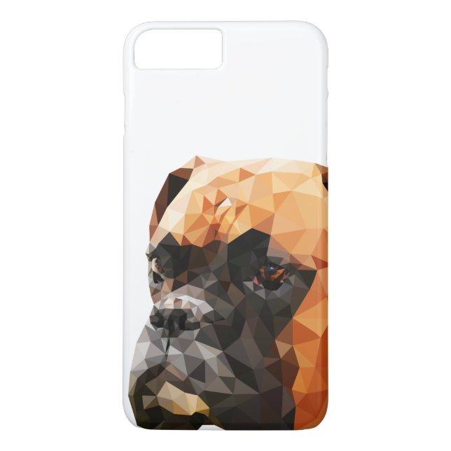 Coques Case-Mate iPhone Bas poly art de boxeur (Dos)