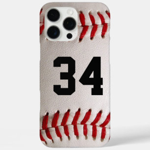 Coques iPhone 16 Pro Max Baseball avec numéro personnalisable