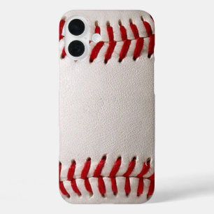 Coques iPhone 16 Plus Baseball et Softball Classiques Couture Rouge