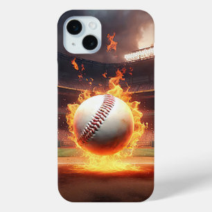 Coque iPhone 15 Mini Baseball Flamand Au Stade
