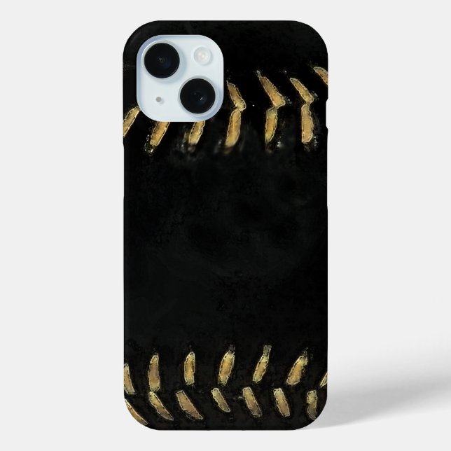 Coques Case-Mate iPhone baseball noir (Verso)