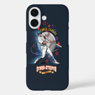 Coques iPhone 16 Baseball Stars & Stripes (Mode sombre)