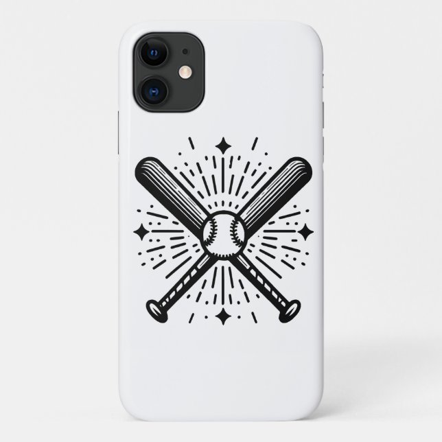 Coques Case-Mate iPhone baseball vintage (Dos)