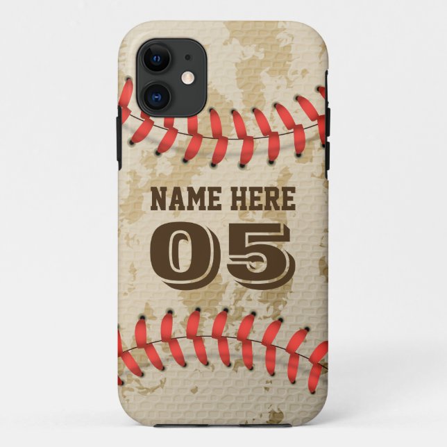 Coques Case-Mate iPhone Baseball Vintage Cool clair (Dos)