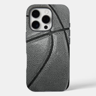 Coques iPhone 16 Pro Basket-ball noir et blanc